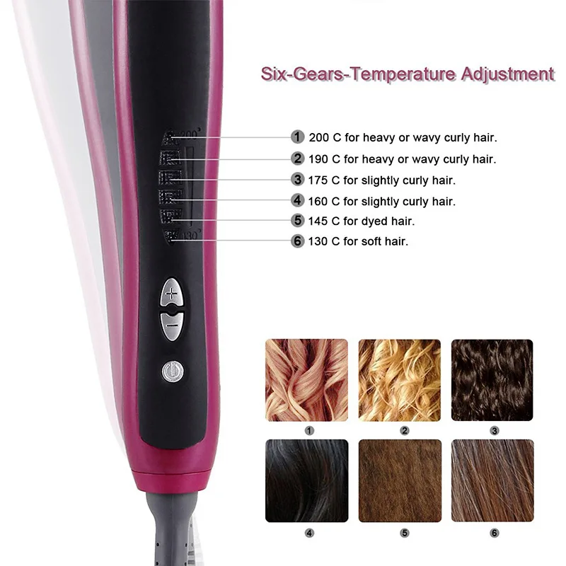 

Multifunctional Hair Comb Brush Beard Straightener Hair Straighten Straightening Comb Hair Curler Quick Hair Styler For Men