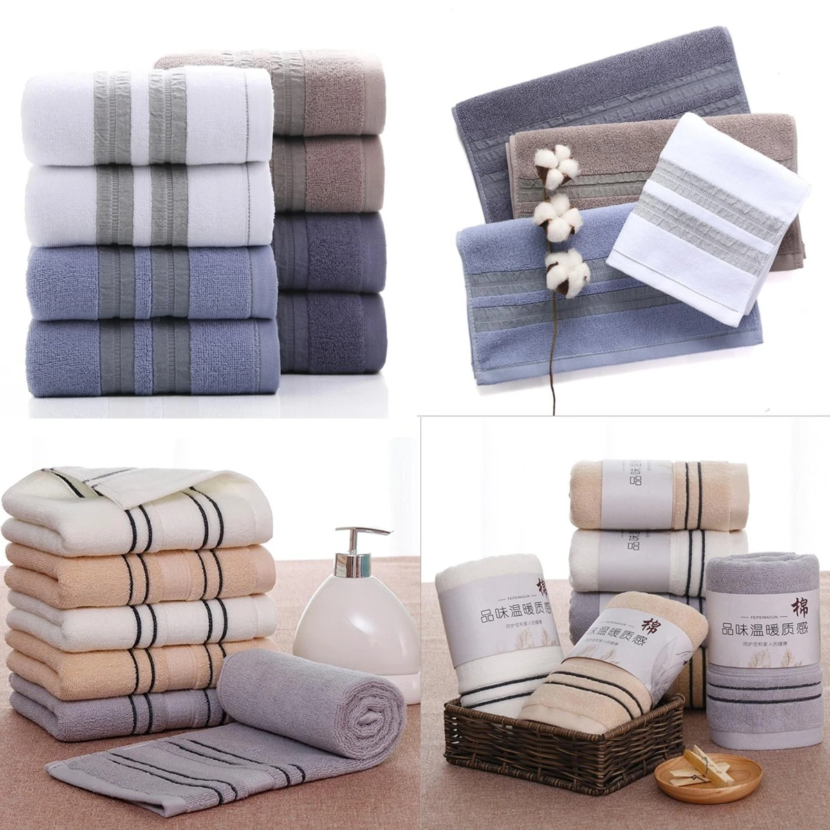 

New Arrival Soft Cotton Bath Towels For Adults Absorbent Terry Luxury Hand Bath Beach Face Sheet Adult Men Women Basic Towels