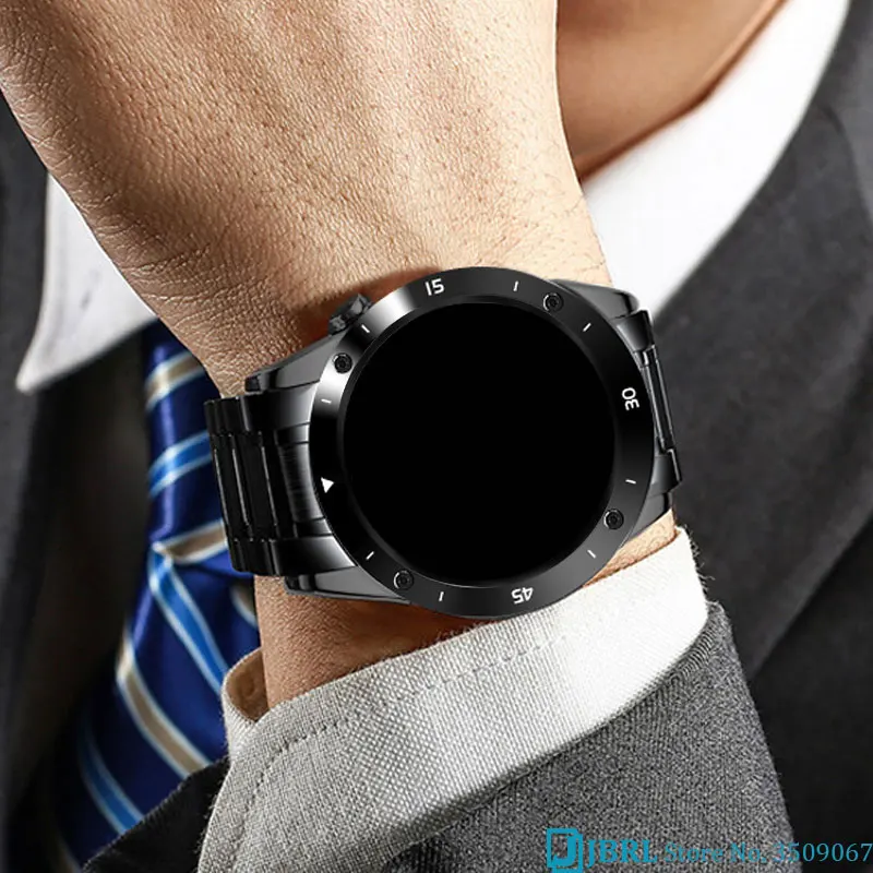 

Stainless Steel Smart Watch Men Full Touch Smartwatch Sport Bluetooth Smart Clock Fitness Tracker Smart-watch For Android IOS