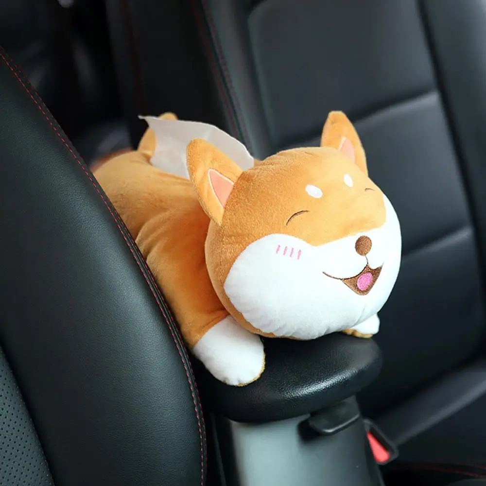 Creative Cartoon Paper Napkin Tissue Box Animal High Quality Universal Car Armrest CD | Дом и сад