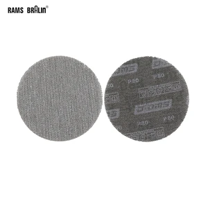 10 шт., 2- 5 дюймов, беспылевые антиблокирующие шлифовальные диски с крючками и петлями, сетчатая наждачная бумага