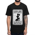 Классическая футболка из чистого хлопка с круглым вырезом для БДСМ-секса с поводком и законами, строго принужденная футболка, летняя мужская футболка унисекс