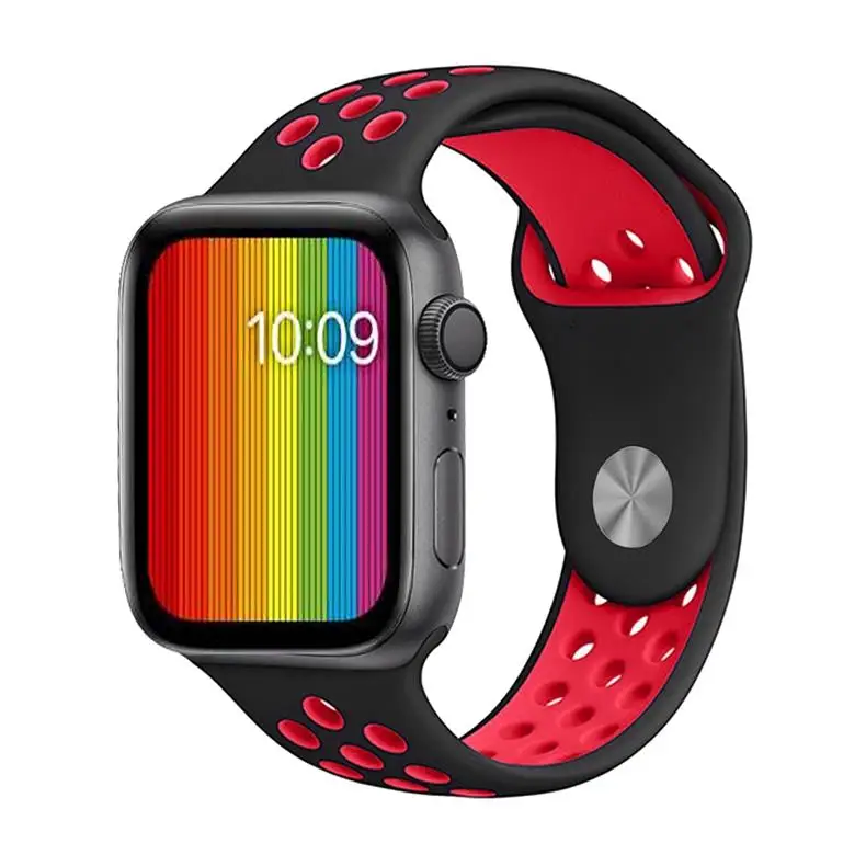 Ремешок для apple watch 5 4 band iwatch series 4 3 2 correa apple watch 42 мм 38 мм 44 мм 40 мм силиконовый браслет pulseira ремешок для часов
