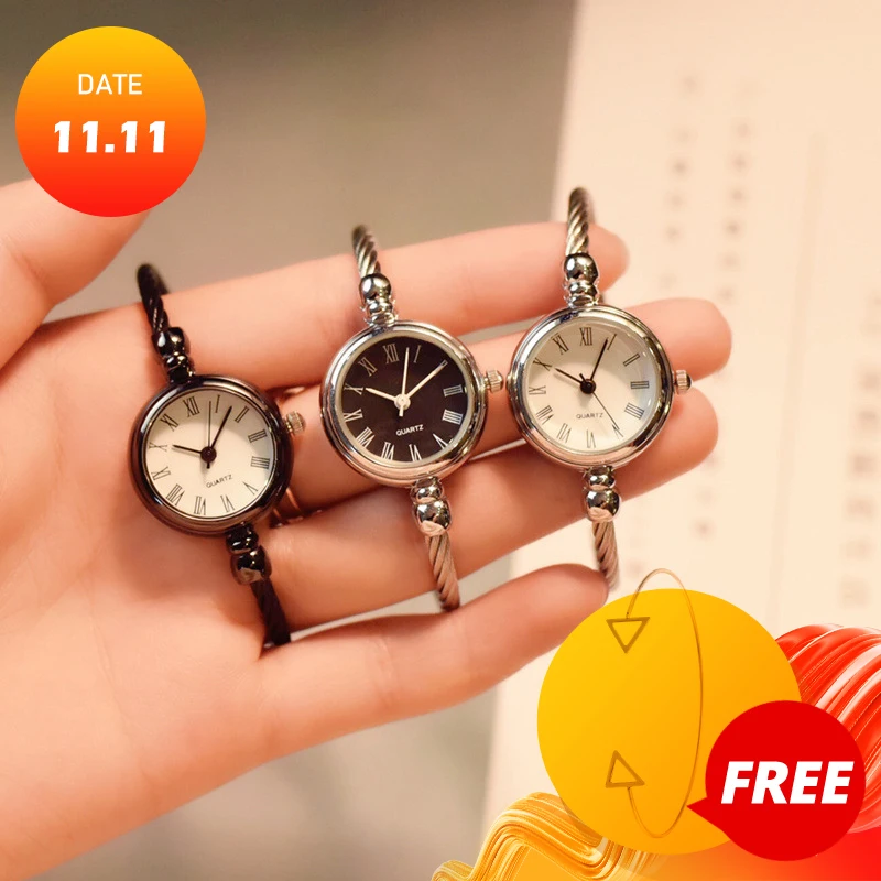 Часы женские с римским циферблатом простые элегантные маленькие модные