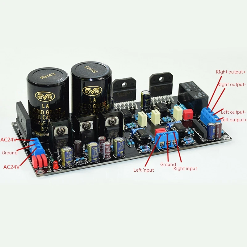 

YJ-LM3886 HIFI High-Power Amplifier Board OP07 DC Servo 5534 Independent Operational Amplifier Finished Board
