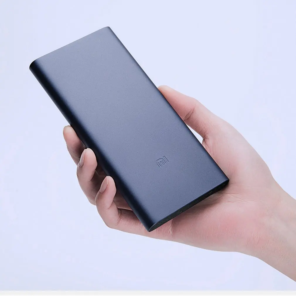 10000mAh Xiaomi Mi power Bank 2i внешний аккумулятор банка 18W Quick Charge 10000 PLM09ZM с двойным USB выходом