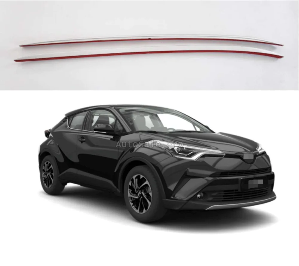Подходит для Toyota C-HR CHR 2017 2018 алюминиевый сплав серебро Аксессуары верхней крыши