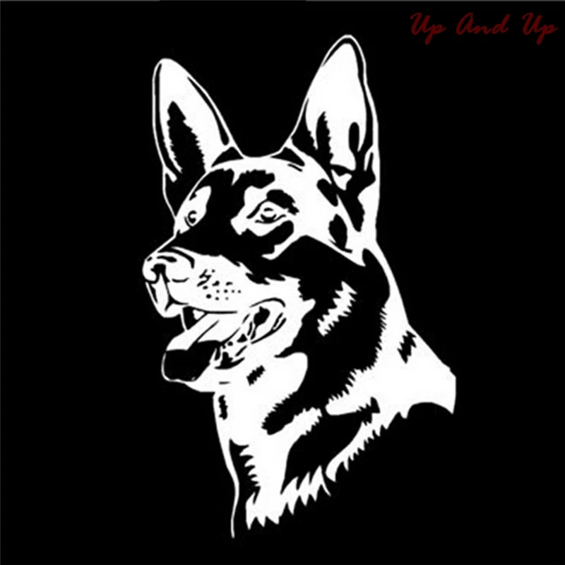 Black/Silver German Shepherd Dog Car Stickers Personality Vinyl Decal Styling Truck Accessories | Автомобили и мотоциклы