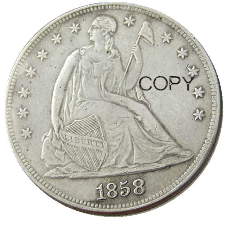

1858 Seated Liberty Dollar Silver Plated Copy Coins