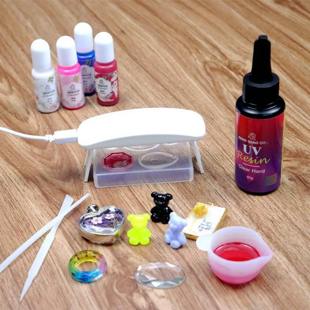 

UV Resin Curing Epoxy Resin Hard Ultraviolet Glue for DIY Jewelry Making FS99