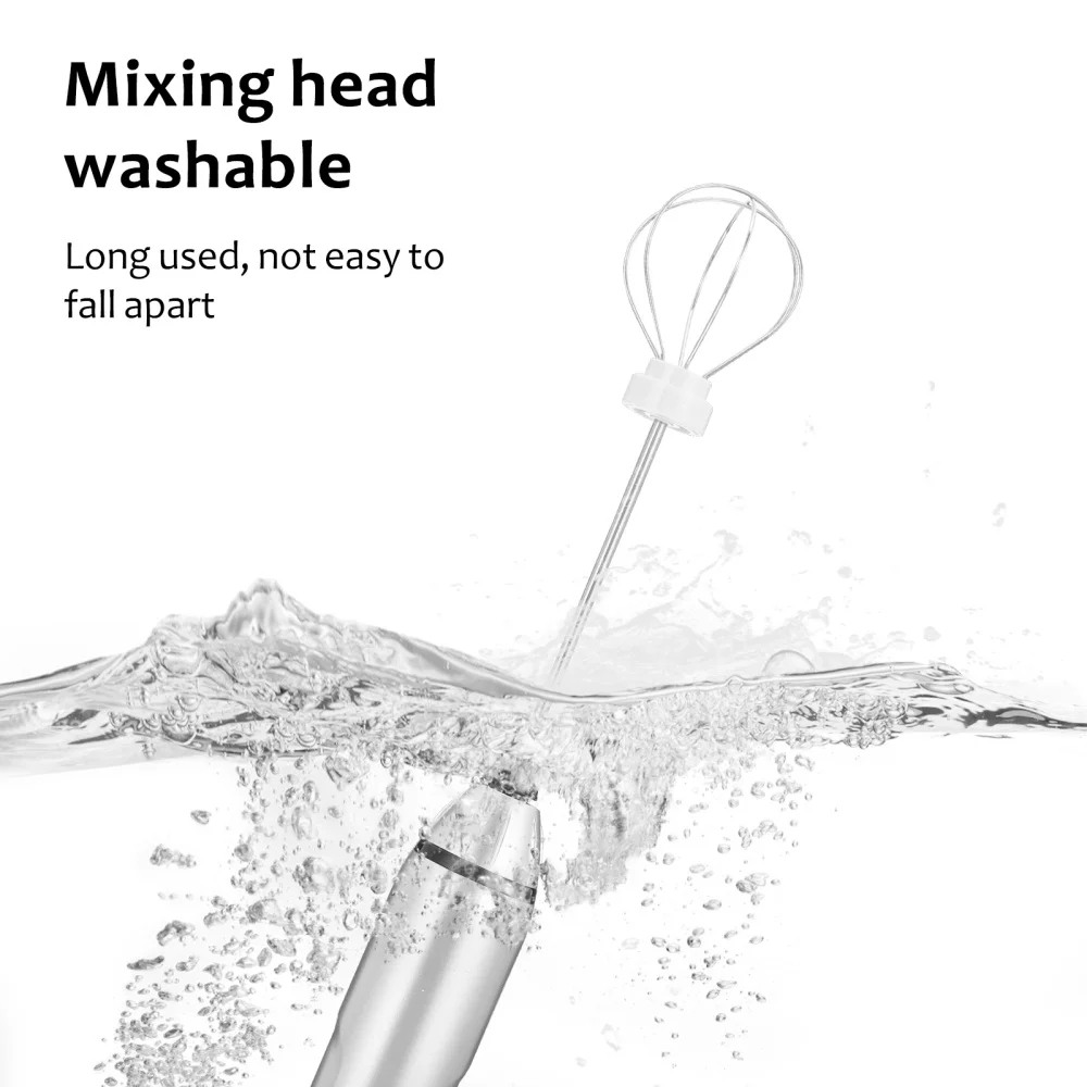 

1 Set Electric Frother Automatic Handheld Foams Maker Egg Beater