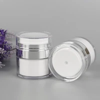 1pc 153050g airless pump jar empty acrylic cream bottle refillable cosmetic easy to use container portable travel makeup tools