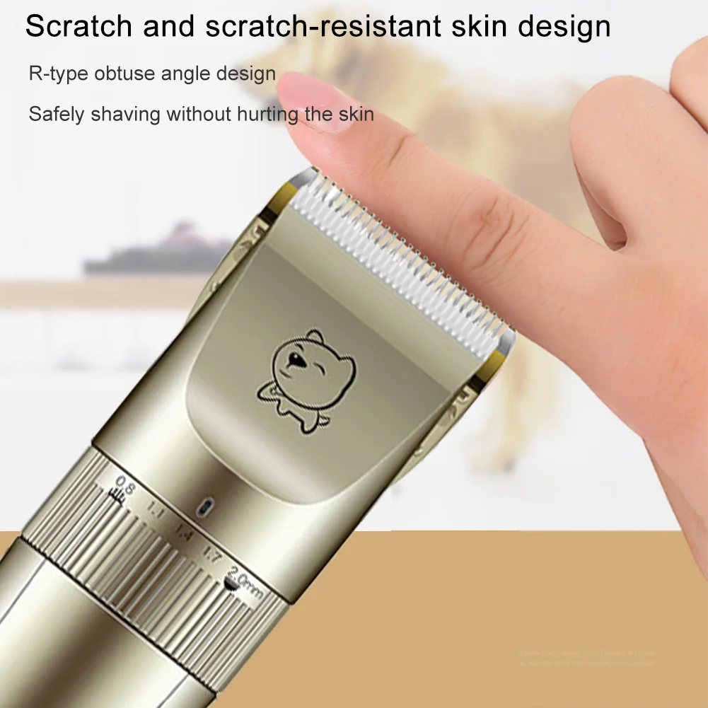 

Lightweight Mini Pet Hair Clipper Rechargeable Low Noise Hair Grooming Kit With 4 Guide Combs
