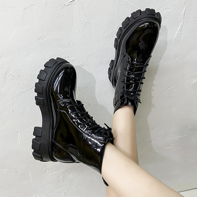 

2021 New Shoes Women Anklet Boots Round Toe Thick Sole Comfortable Platform Snow Boots for Woman Winter Female Keep Warm Botas