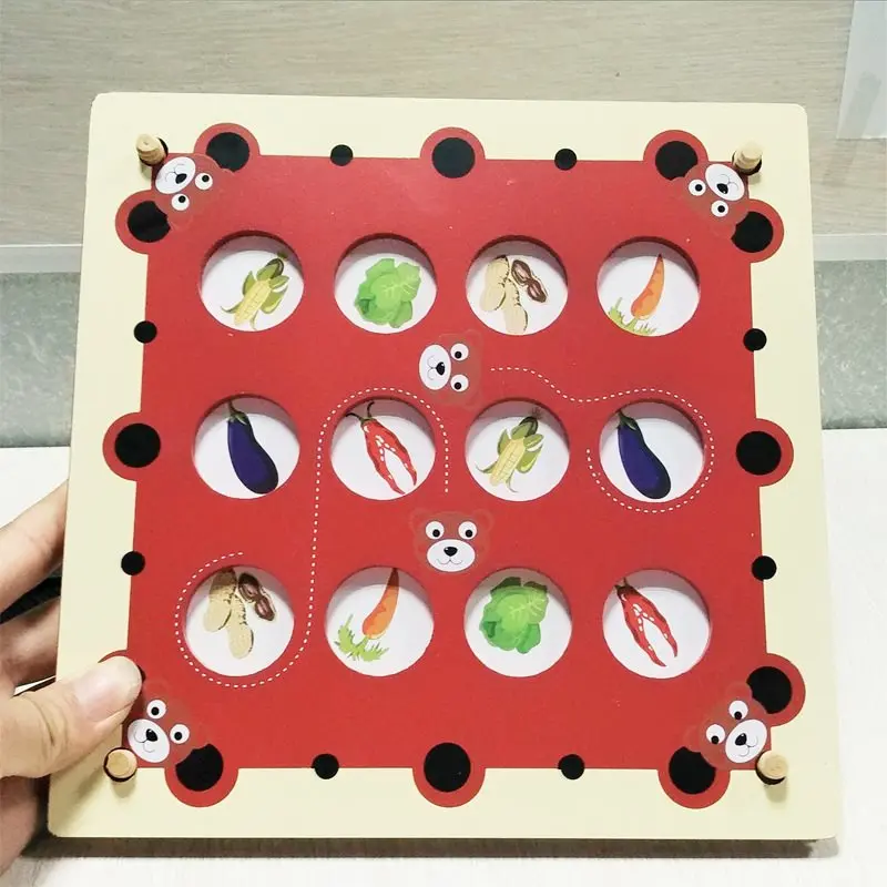 Игра памяти шахматная доска обучающие игры фрукты Алфавит животные соответствия