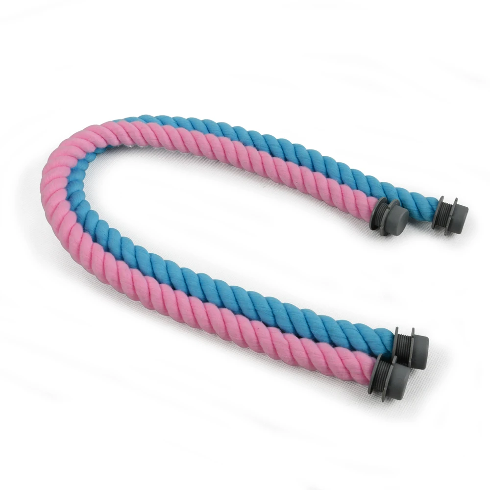 Новые синие и розовые 1 пара длинных мягких хлопковых нитей ручки для Obag женские