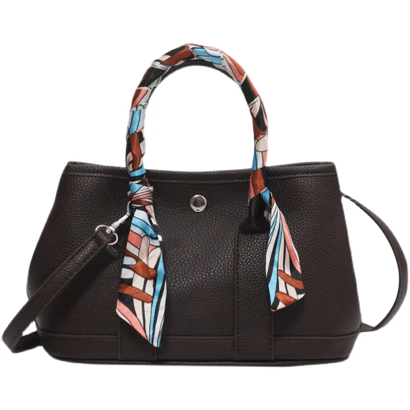 

Ribbon Elegant Female Tote bag 2021 Fashion New Quality PU Leather Women Designer Handbag High capacity Shoulder Messenger bag