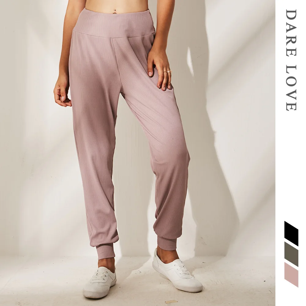 Женские свободные штаны для йоги дышащие сухого бега спортивные леггинсы брюки