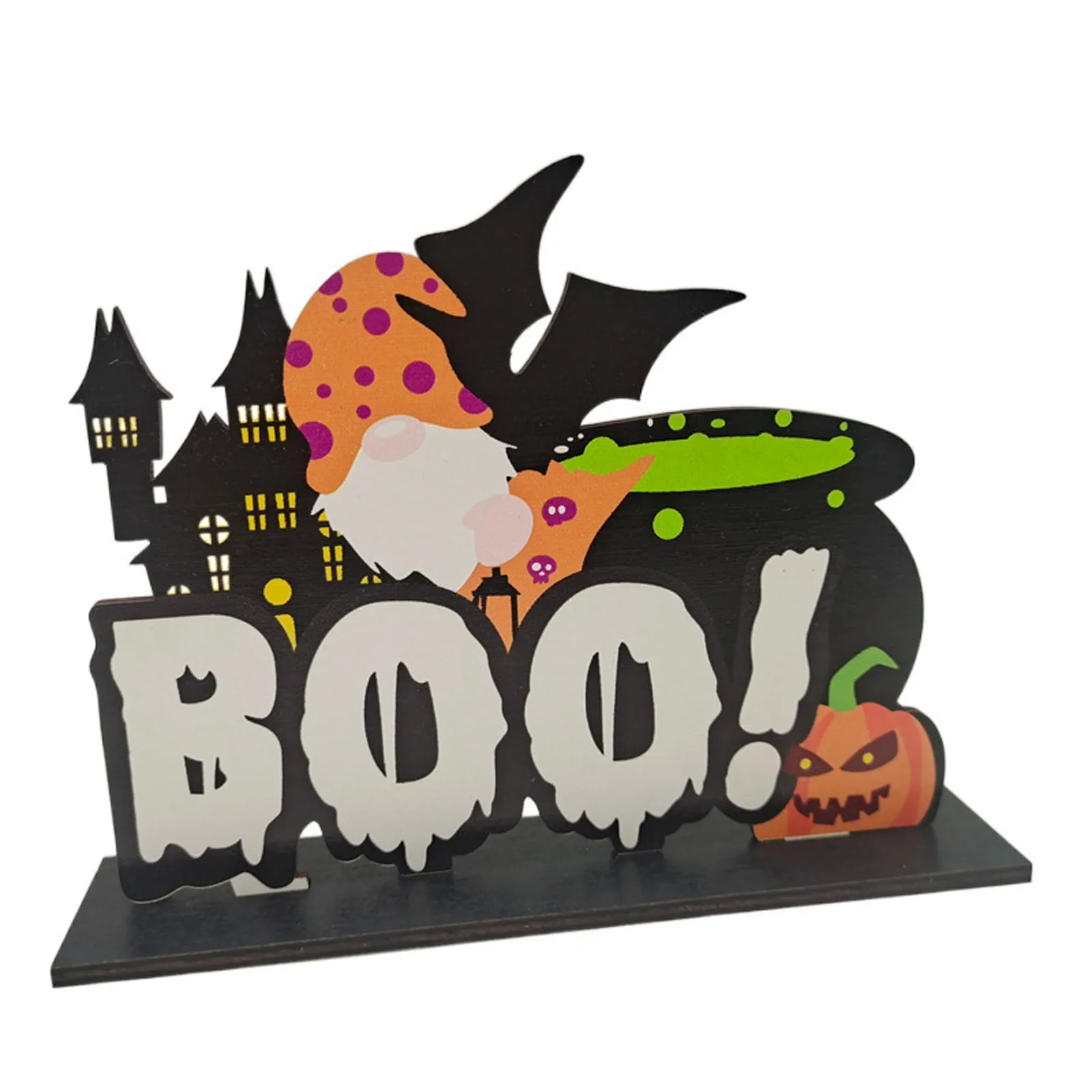 Модный деревянный кулон на Хэллоуин для домашнего декора украшения дома