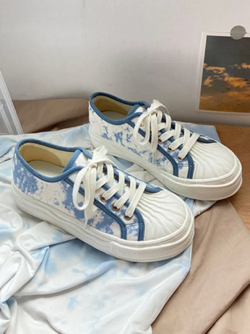 

Летние новые тонкие дизайнерские нишевые парусиновые туфли, женские натуральные туфли с толстой подошвой и ракушкой