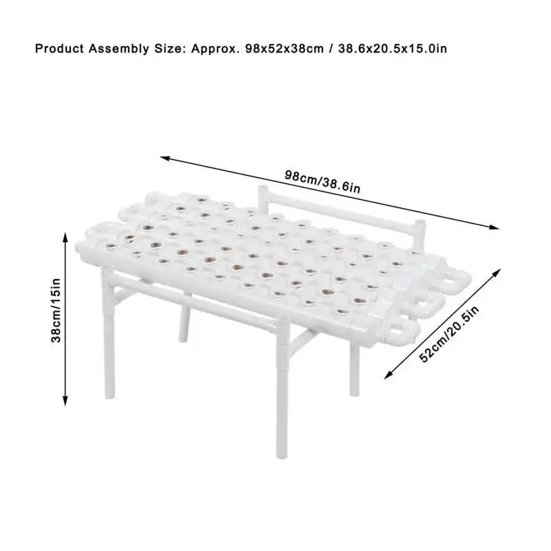 

to give garden Hydroponic Grow Kit 1 Layer 36 Plant Sites PVC Pipes Hydroponics Growing System 100-240V Flower
