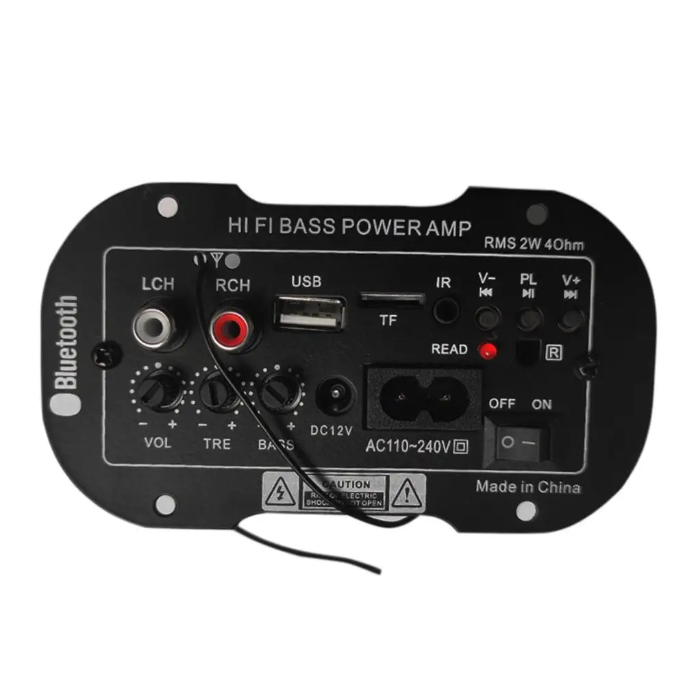 50W Amplifier Board Audio bluetooth-Amplificador USB FM Radio TF Player Subwoofer DIY Amplifiers For Car Truck RV Camper-Etc | Электроника