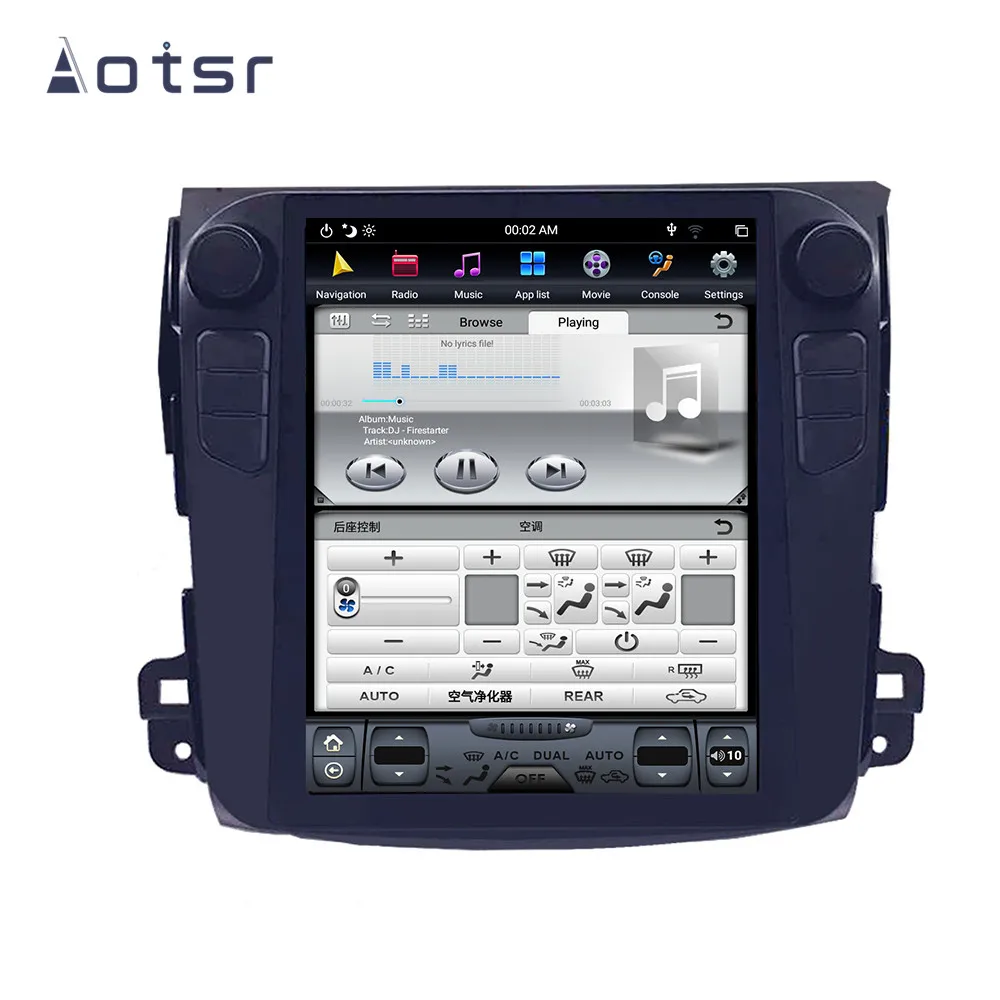 Автомагнитола с сенсорным ЖК-экраном стерео Android 8 1 Tesla style PX6 Автомобильная