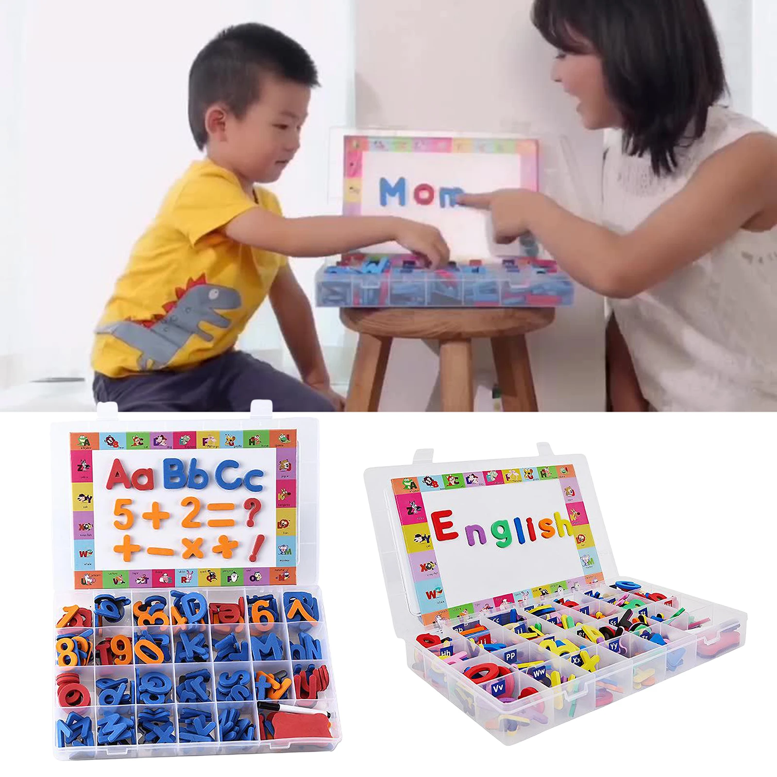 

Magnetic Alphabet for Kids ABC Letter Puzzles Skills Toys Fridge Magnet