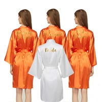 bride bridesmaid robes plain satin robes slipper gown robes women wedding robe dressing gown silk robe silk robes