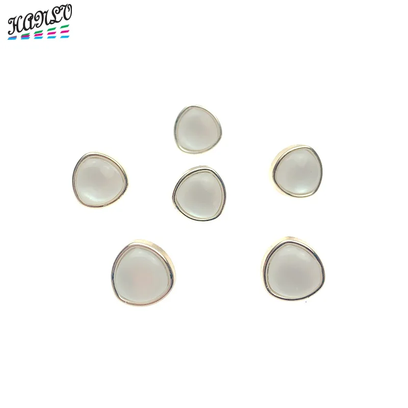

HANLV 11mm 100pcs/300pcs Plating Buttons Shank With Rhinestone DIY Crafts Apparel Sewing Accessories