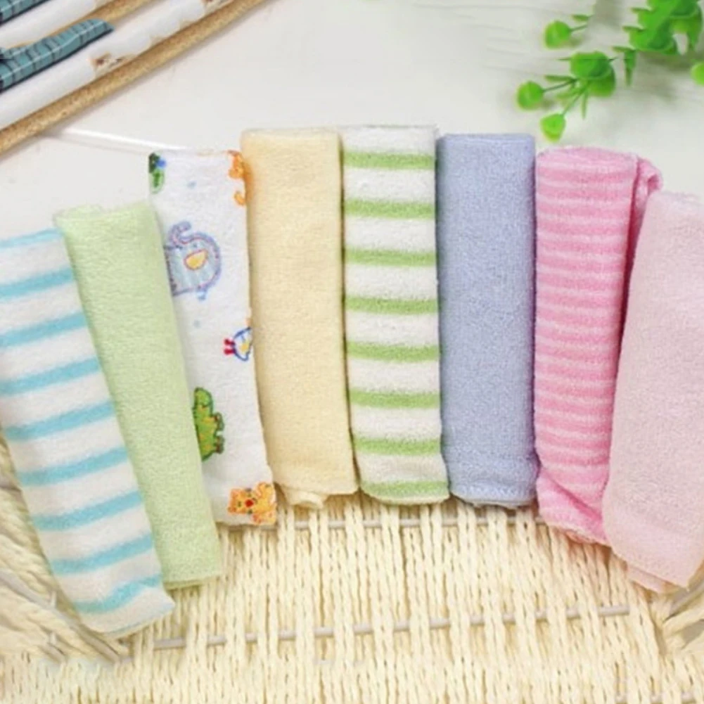 

Cotton Newborn Baby Towels Saliva Towel Nursing Baby Boys Girls Baby Washcloth Handkerchief Cloth Wipes 8pcs/pack