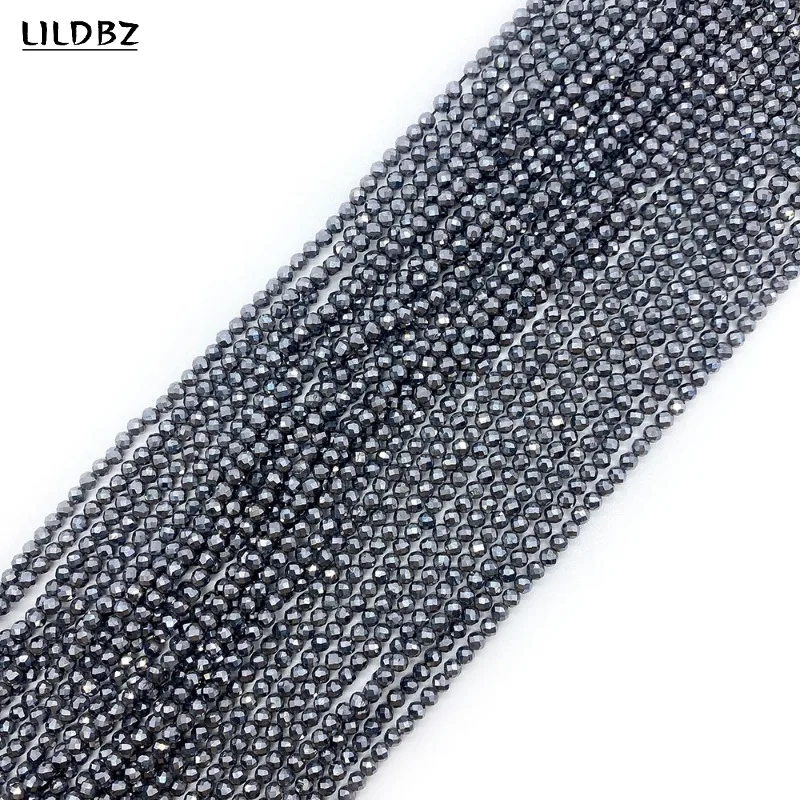 

Wholesale Natural Stone Hematite Faceted Loose Beads 2mm 3mm 4mm for Making DIY Necklace and Bracelet Accessories 15.5 Inches