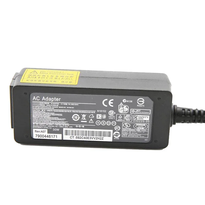 19V 1.58A блок питания для ноутбука HP Compaq Mini 110 110C 210 700 730 110c 1000 1100 1130 см 1132TU адаптер