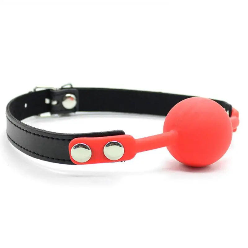 Силиконовые Шарики рот кляп искусственная кожа Плюшевые Заклепки фиксированные