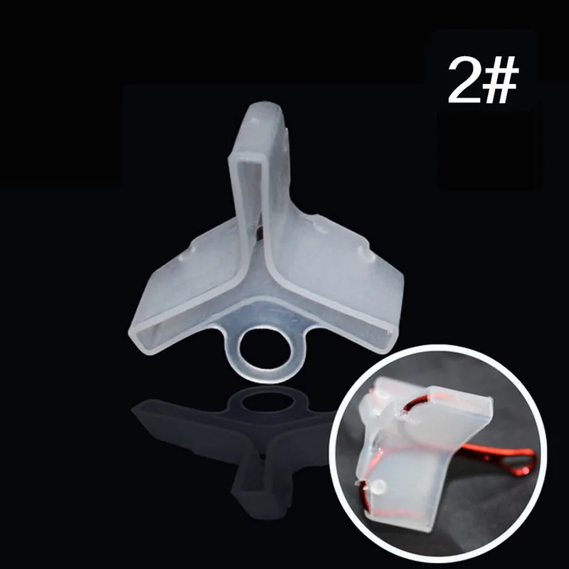 Рыболовные Крючки 50 шт./лот прочные рыболовные тройные белые чехлы шапки