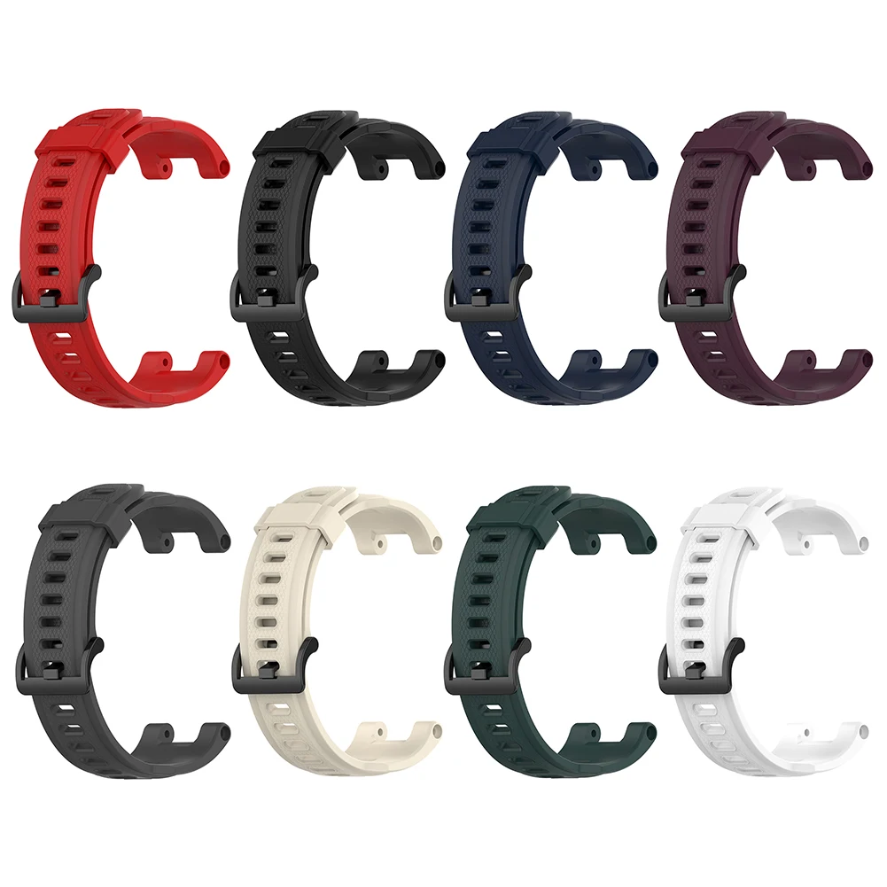 Ремешок силиконовый сменный для смарт-часов Huami Amazfit T-Rex Pro/Amazfit спортивный браслет