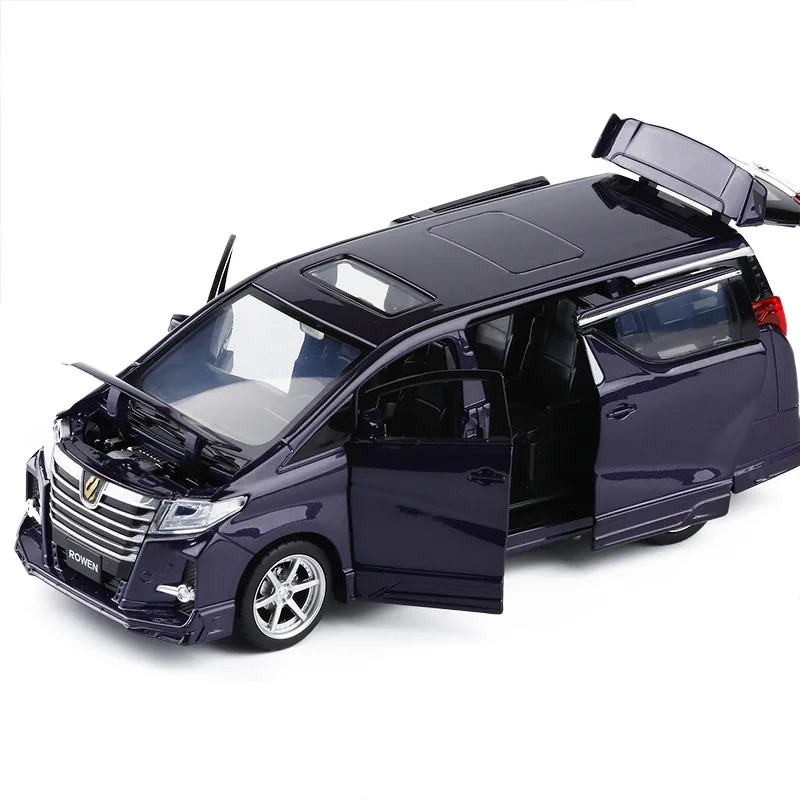 Изысканный 1:32 Toyota Elfa металлический сплав модель литье под давлением звук и свет