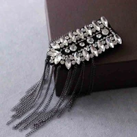 diy one piece breastpin tassels shoulder board epaulet metal patches for clothing qr 2572