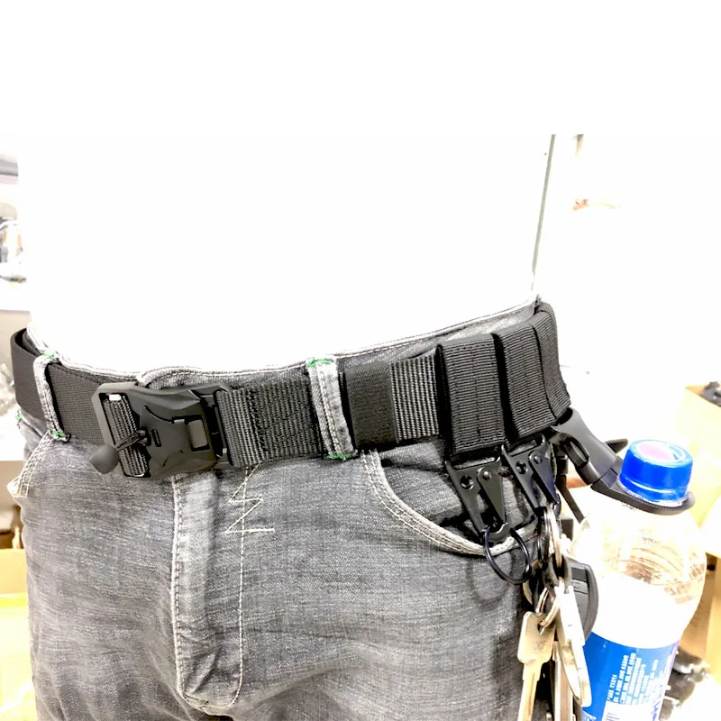 Быстросъемный тактический армейский нейлоновый поясной ремень с металлической