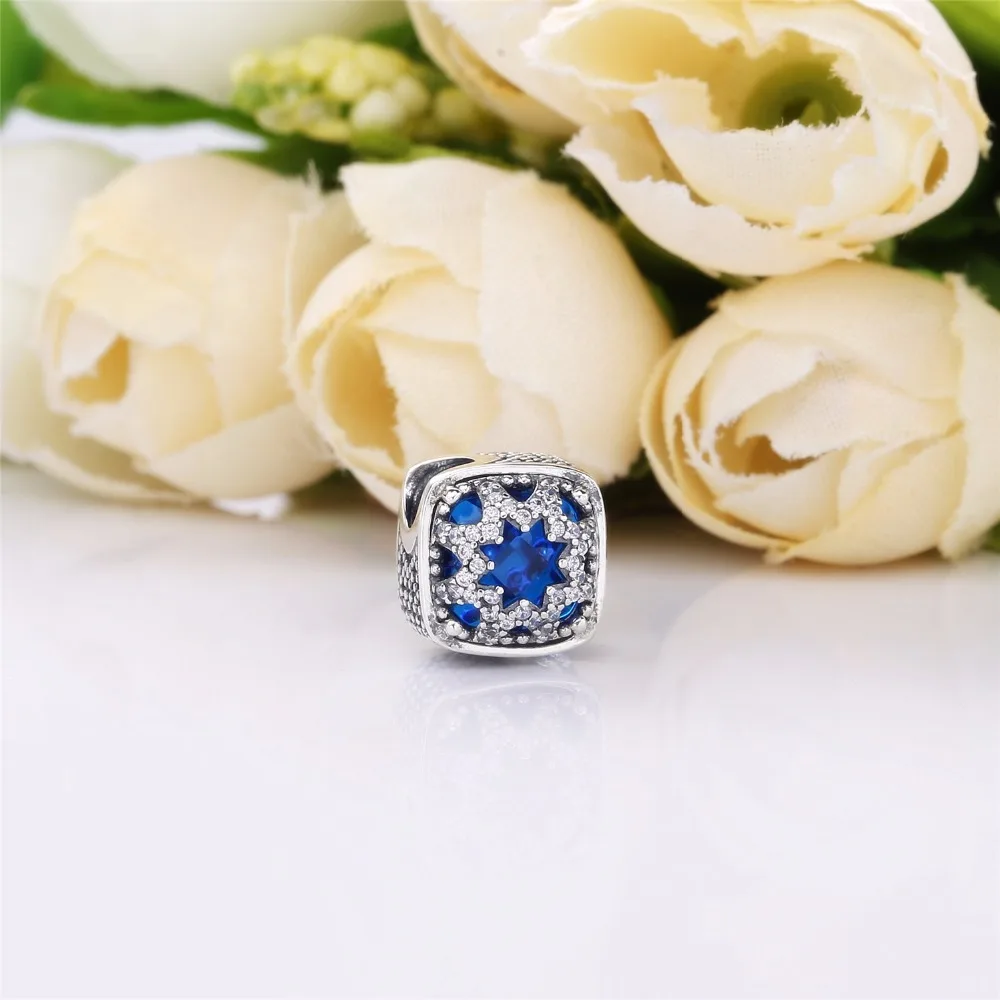 Подвеска в виде Снежинки из серебра 925 пробы с фианитом|authentic sterling silver|sterling silver