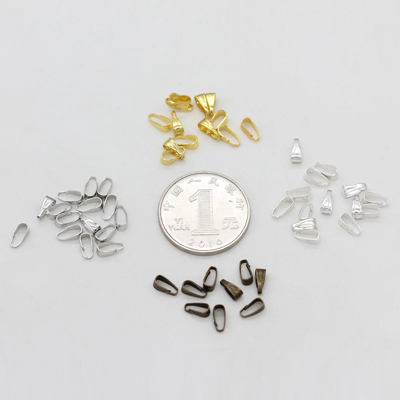 200 шт. золото/серебро/бронза металлическая позолоченная подвеска каменные