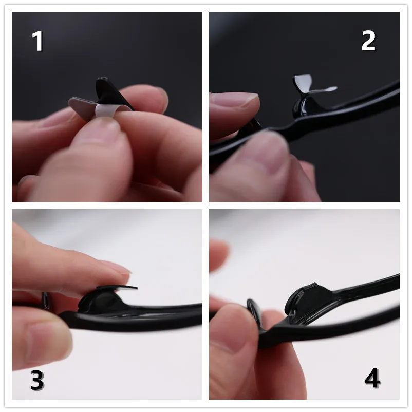 

_MAX 6Pairs Anti Slip Silikon Nase Pad Fr Glser Brillen Sonnenbrille