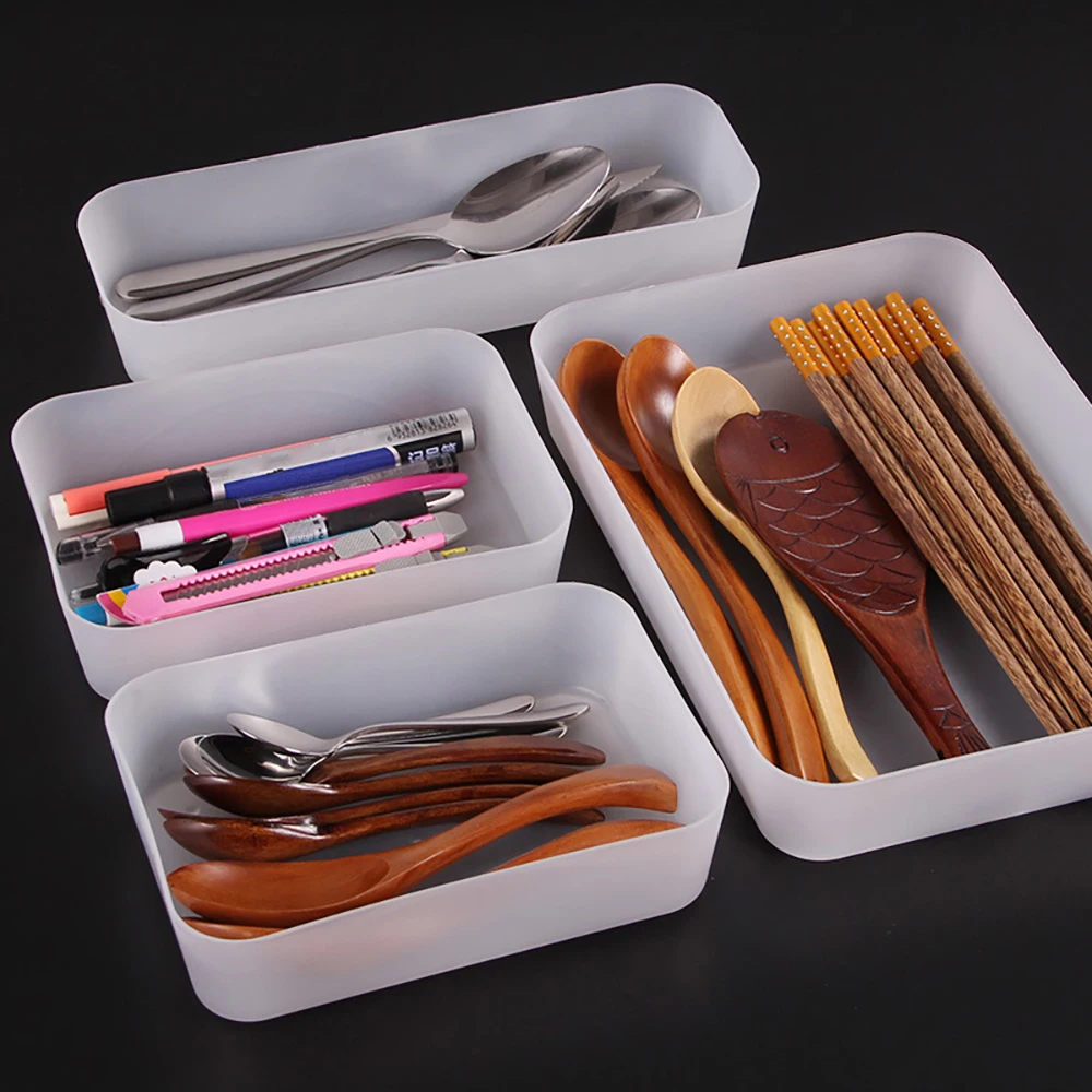 Adjustable Drawer Kitchen Cutlery Divider Case Makeup Storage Box Home Organizer Home Storage Organization Racks Drawer Box