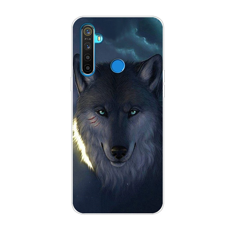 Силиконовый чехол для OPPO Realme 5 чехол милый Тигр мягкий ТПУ чехол для OPPO Realme Q задний Чехол Realme 5 Pro чехол для телефона s Capa