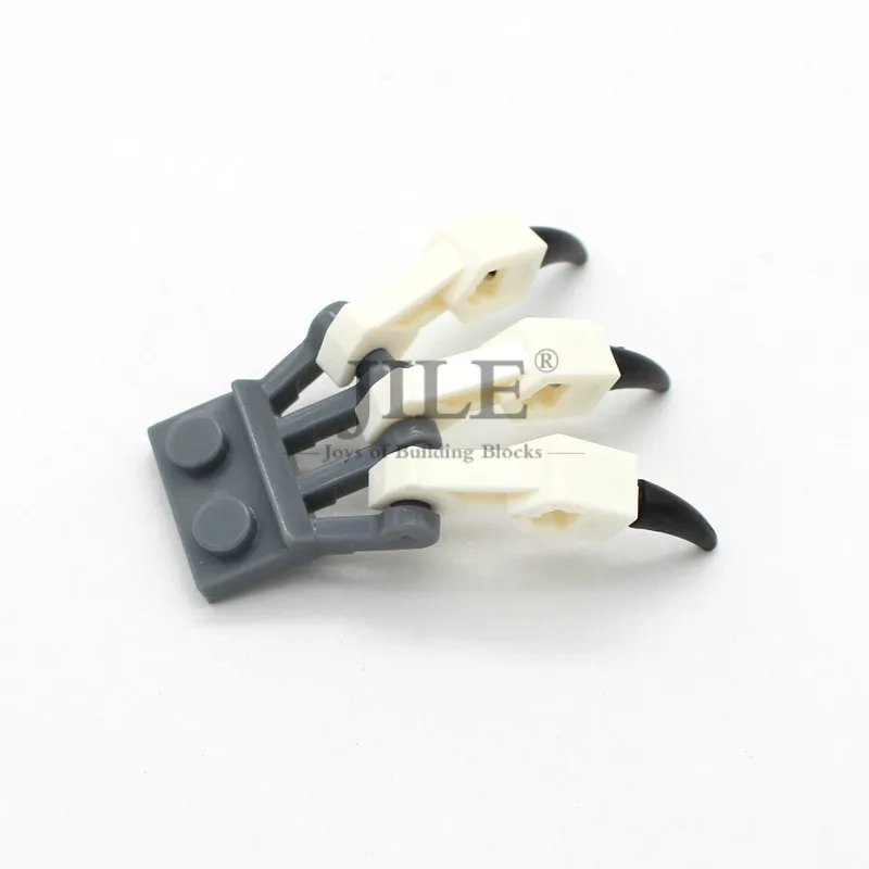 gray and white Moc костный коготь лапа ручной декор DIY Творческий просветить основы строительные блоки Наборы кубиков совместимы со сборками частиц - Цвет: gray and white