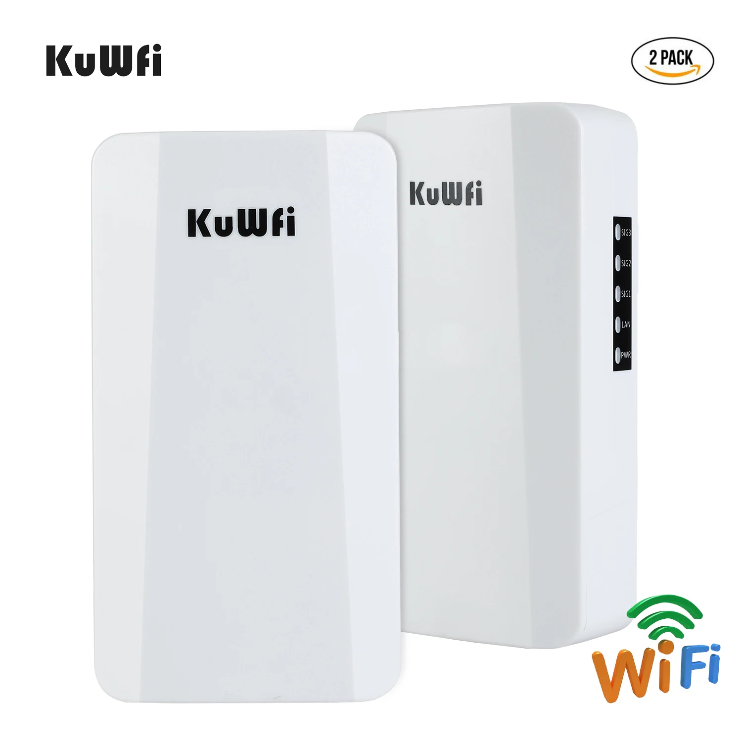 KuWFi открытый маршрутизатор 300 Мбит/с беспроводной Wifi мост Открытый P2P 1 км CPE с 24 В POE