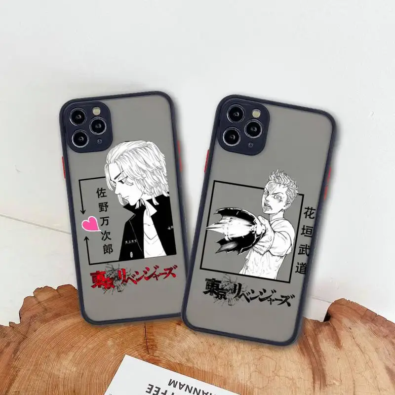 

Anime Tokyo Revengers Manjiro Sano Phone Case For iphone 12 11 Pro Max Mini XS 8 7 Plus X SE 2020 XR Matte Transparent Cover