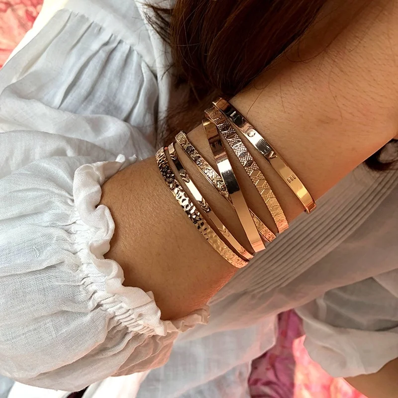 Модные Винтажные бриллиантовые браслеты для женщин с надписью Love свадебный