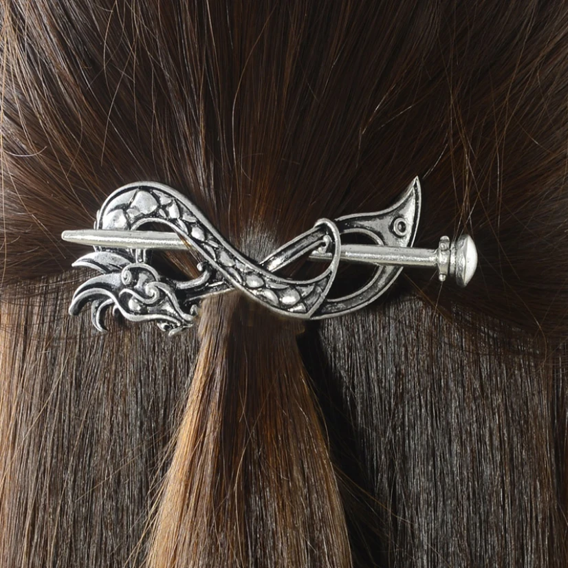

Celtics Plug-In Hairpin Women Metal Novelty Vintage Hair Clips Viking Hair Jewelry Accessories Female Clip Machine