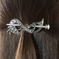 celtics plug in hairpin women metal novelty vintage hair clips viking hair jewelry accessories female clip machine